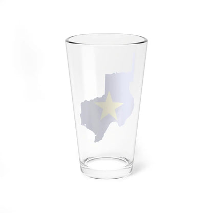 Flag-map of Texas 1836-1839 (United States) Pint Glass 16oz - Go Mug Yourself
