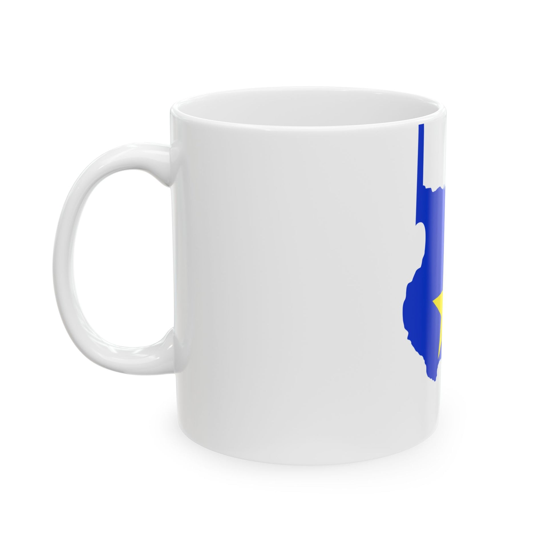 Flag-map of Texas 1836-1839 (United States) White Coffee Mug-Go Mug Yourself