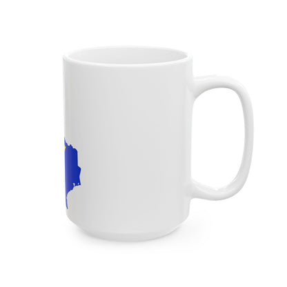 Flag-map of Texas 1836-1839 (United States) White Coffee Mug-Go Mug Yourself