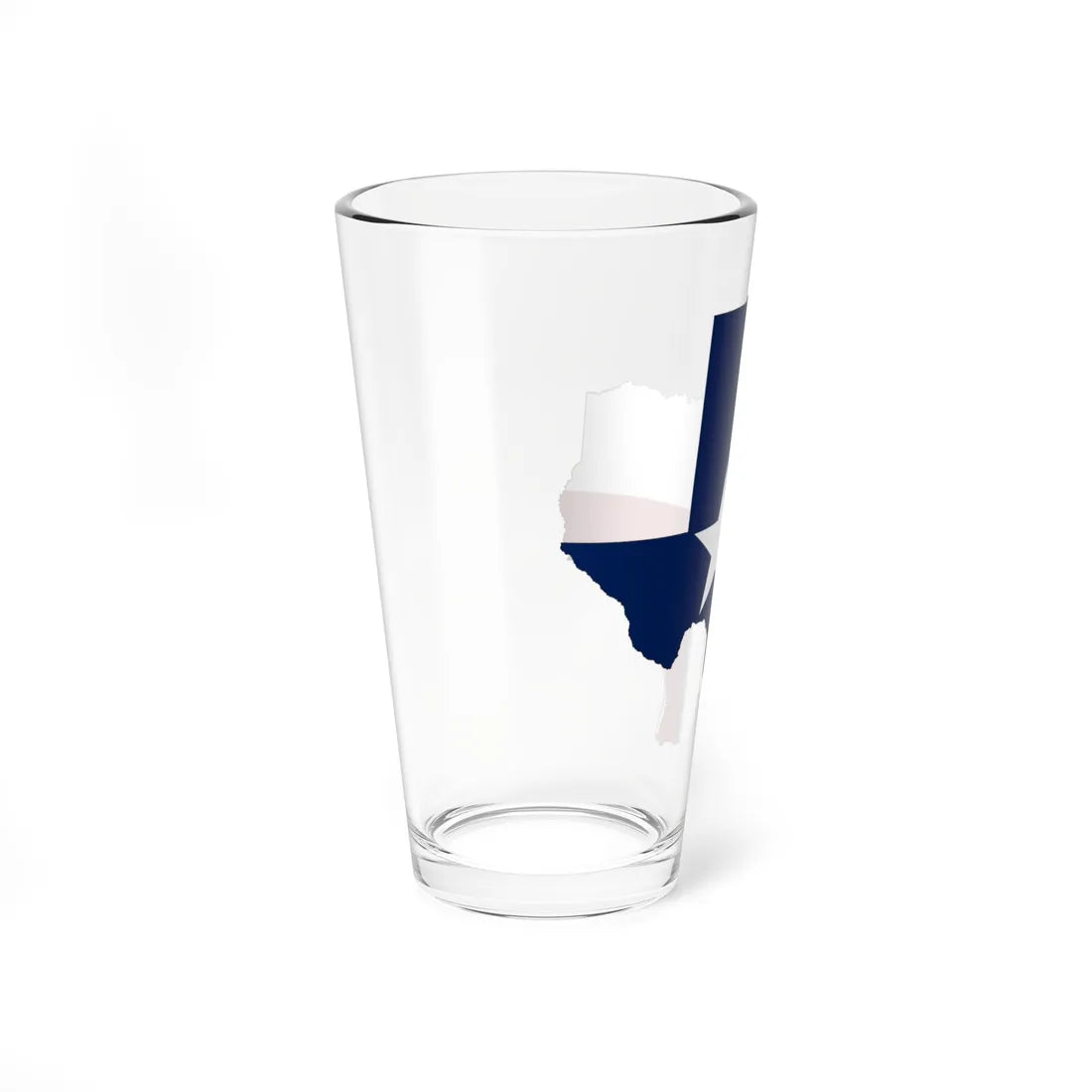 Flag-map of Texas (United States) Pint Glass 16oz - Go Mug Yourself