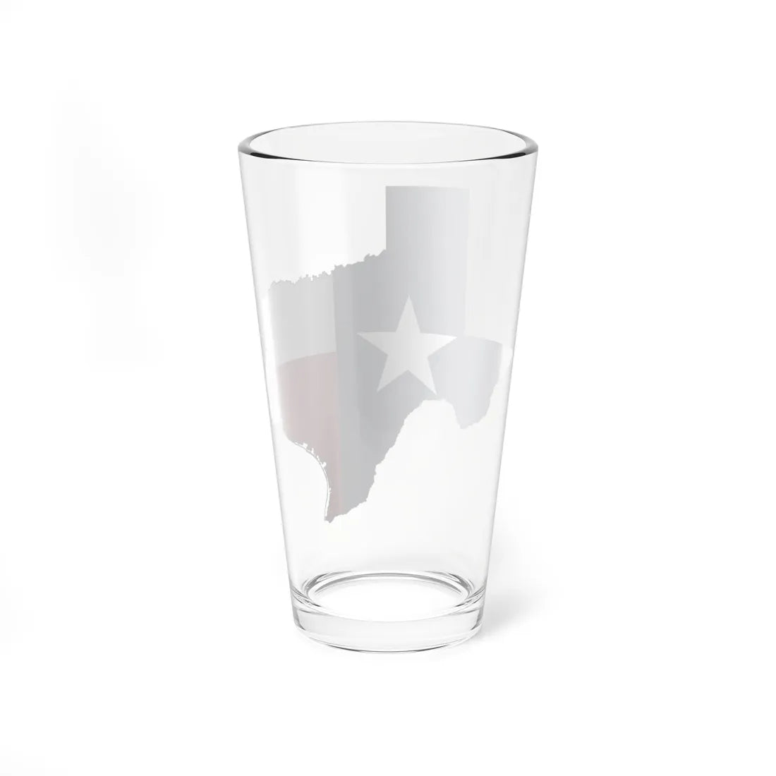 Flag-map of Texas (United States) Pint Glass 16oz - Go Mug Yourself