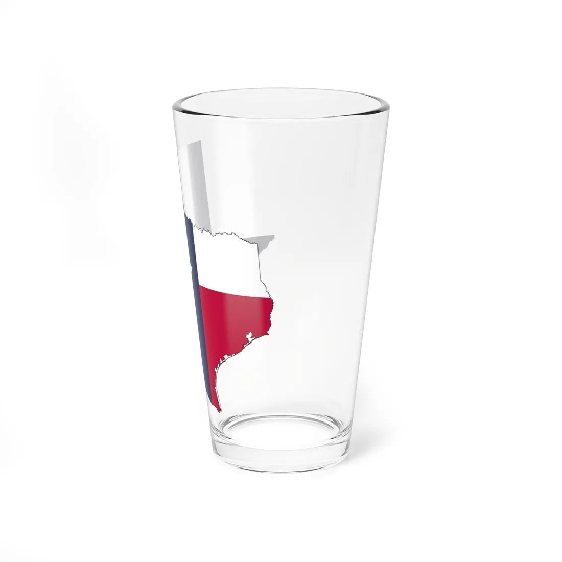 Flag-map of Texas (United States) Pint Glass 16oz - Go Mug Yourself