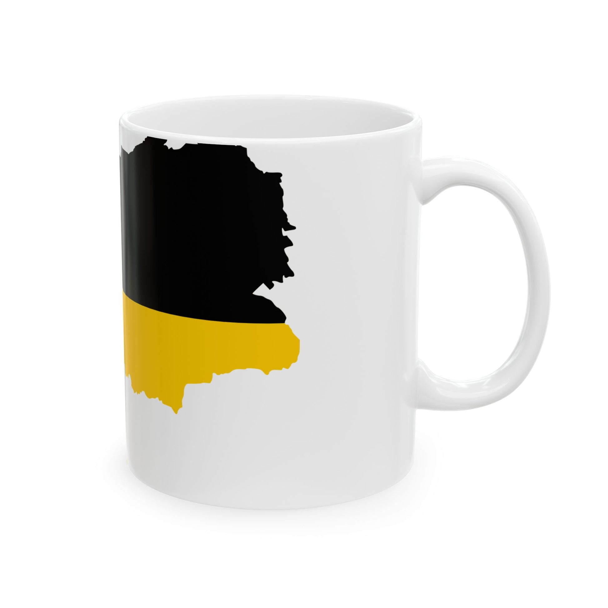 Flag map of the Austrian Empire 1816-1869 (Croatia) White Coffee Mug-Go Mug Yourself