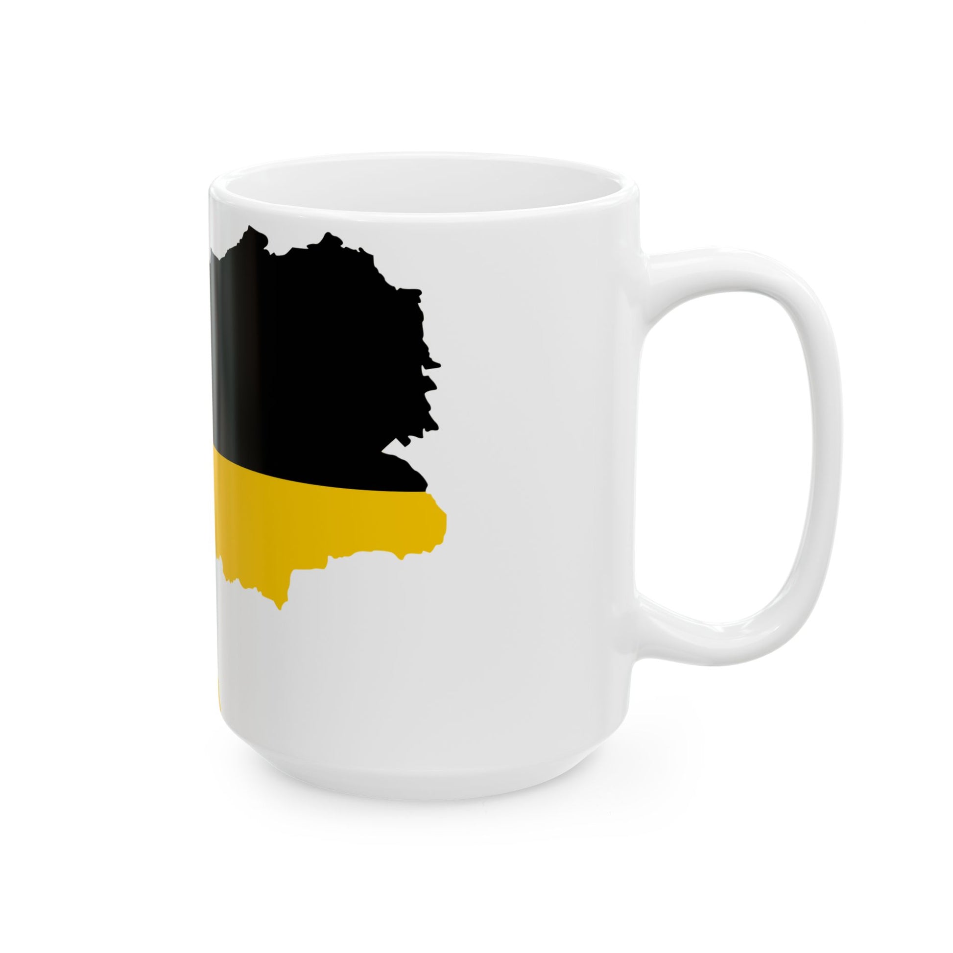 Flag map of the Austrian Empire 1816-1869 (Croatia) White Coffee Mug-Go Mug Yourself