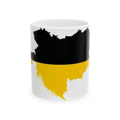 Flag map of the Austro-Hungarian Empire habsburg flag (Hungary) White Coffee Mug 11oz - Go Mug Yourself