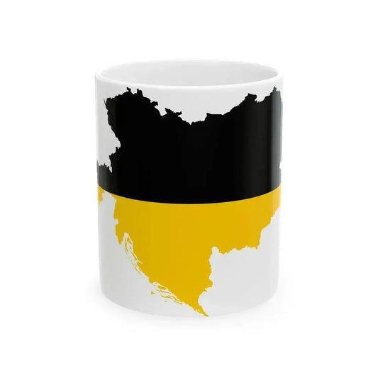 Flag map of the Austro-Hungarian Empire habsburg flag (Hungary) White Coffee Mug 11oz - Go Mug Yourself