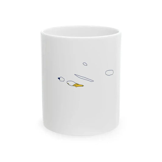 Flag-map of the Azores (Portugal) White Coffee Mug 11oz - Go Mug Yourself