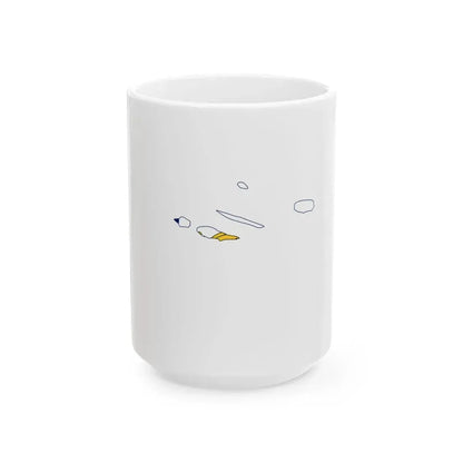 Flag-map of the Azores (Portugal) White Coffee Mug 15oz - Go Mug Yourself