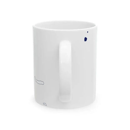 Flag-map of the Azores (Portugal) White Coffee Mug - Go Mug Yourself