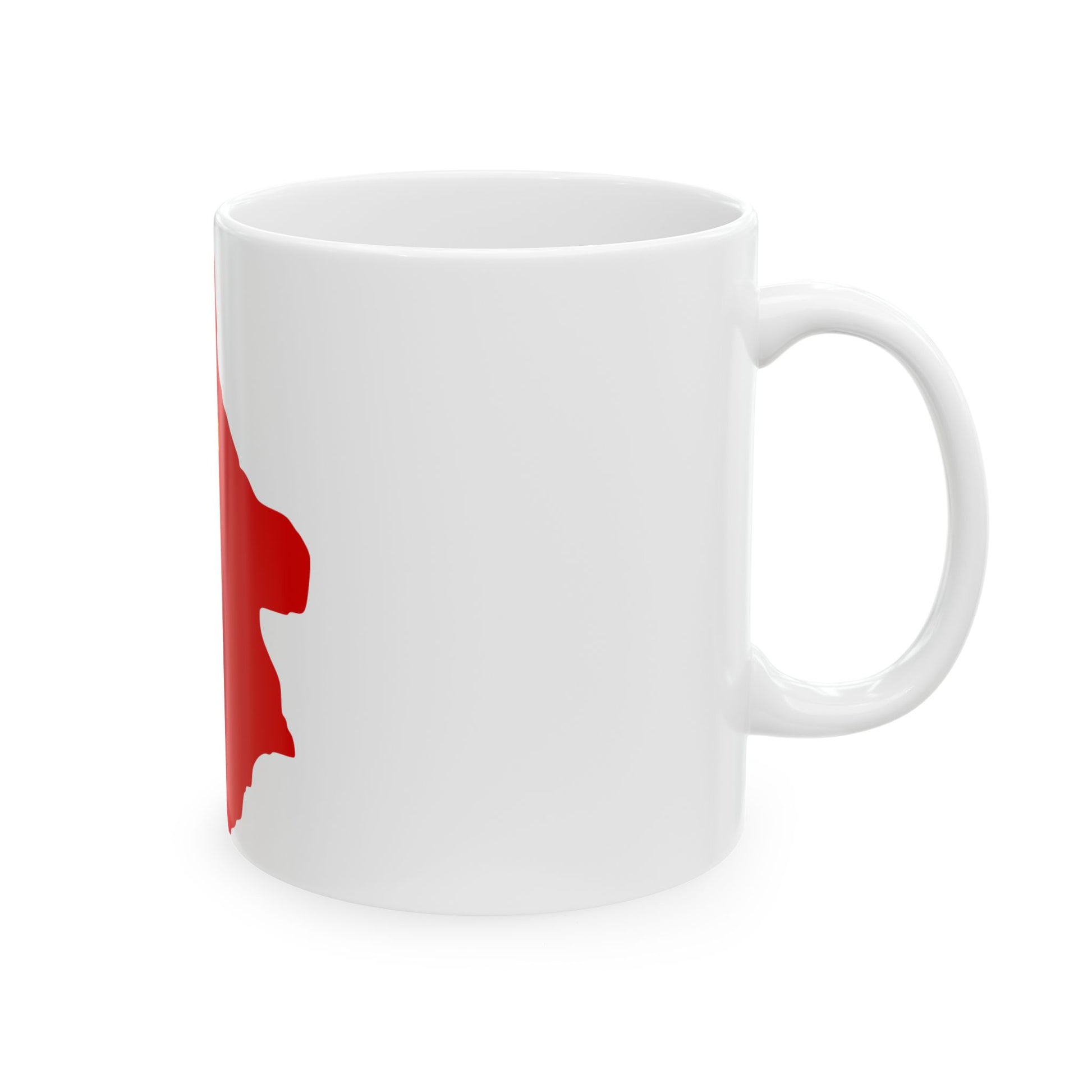 Flag map of the Byelorussian SSR 1937-1939 (Belarus) White Coffee Mug-Go Mug Yourself