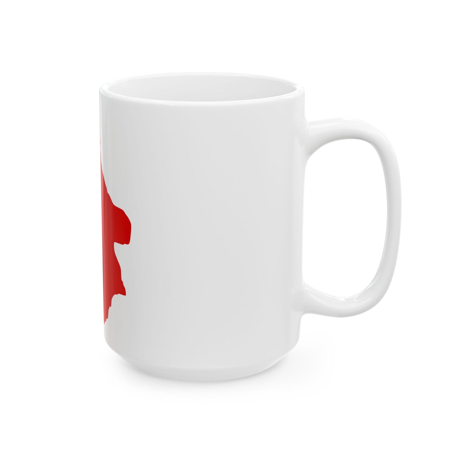 Flag map of the Byelorussian SSR 1937-1939 (Belarus) White Coffee Mug-Go Mug Yourself