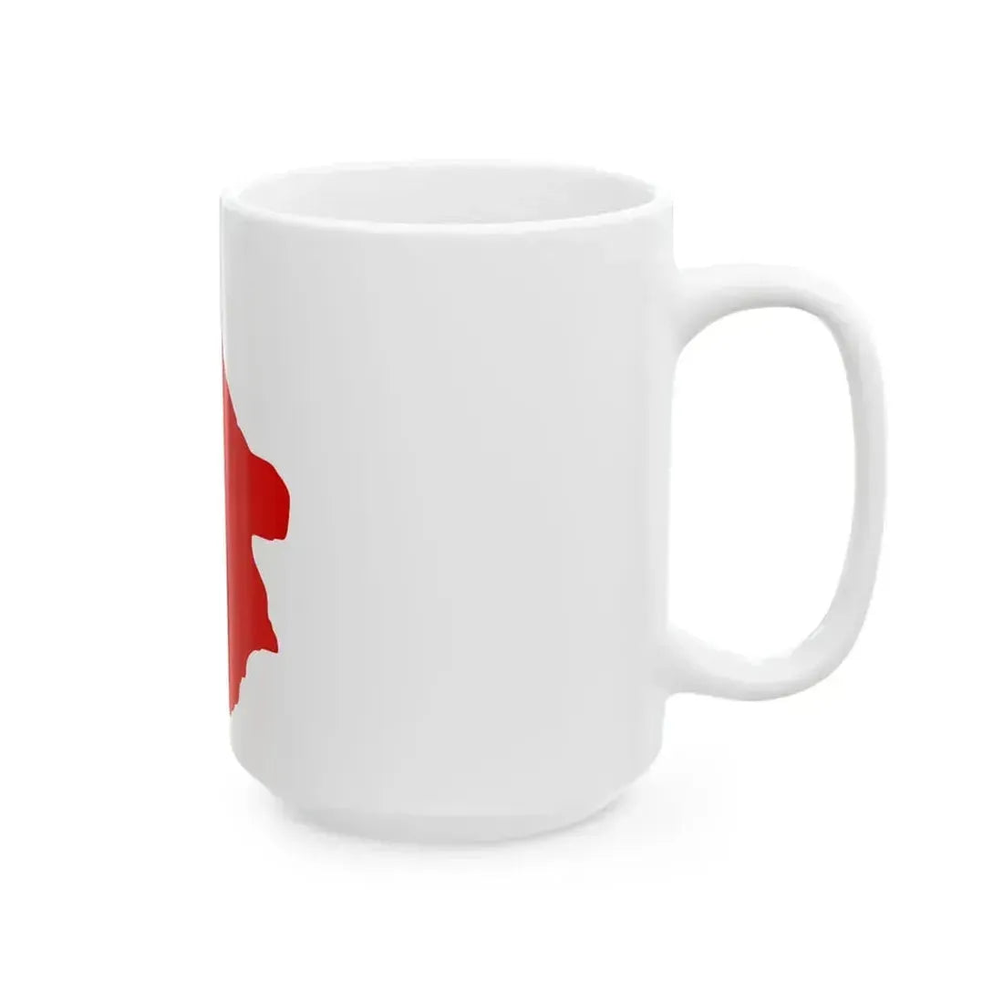 Flag map of the Byelorussian SSR 1937-1939 (Belarus) White Coffee Mug - Go Mug Yourself