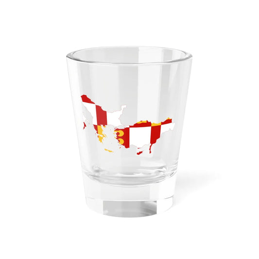 Flag-map of the Byzantine Empire (Greece) Shot Glass 1.5oz 1.5oz - Go Mug Yourself