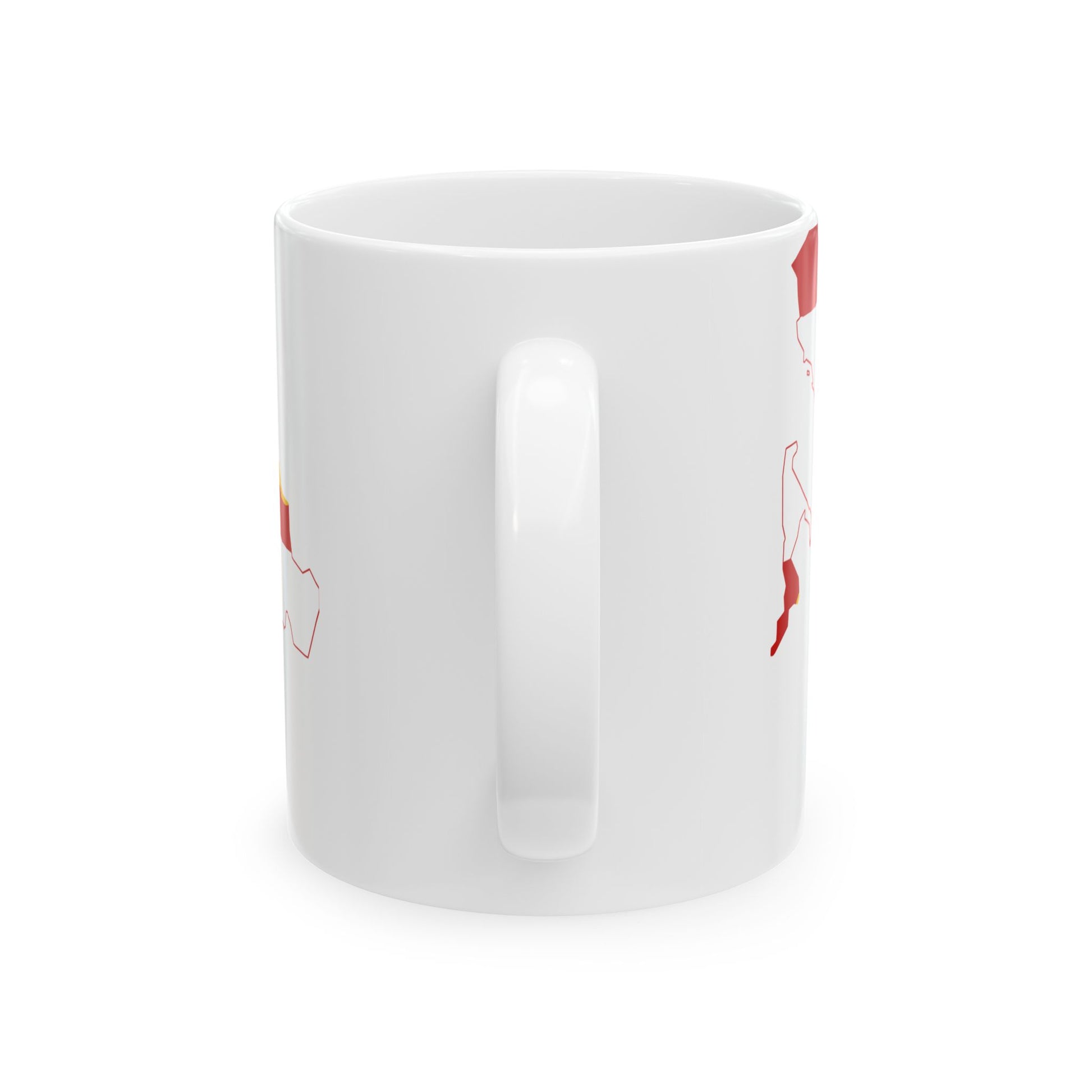Flag-map of the Byzantine Empire (Greece) White Coffee Mug-Go Mug Yourself