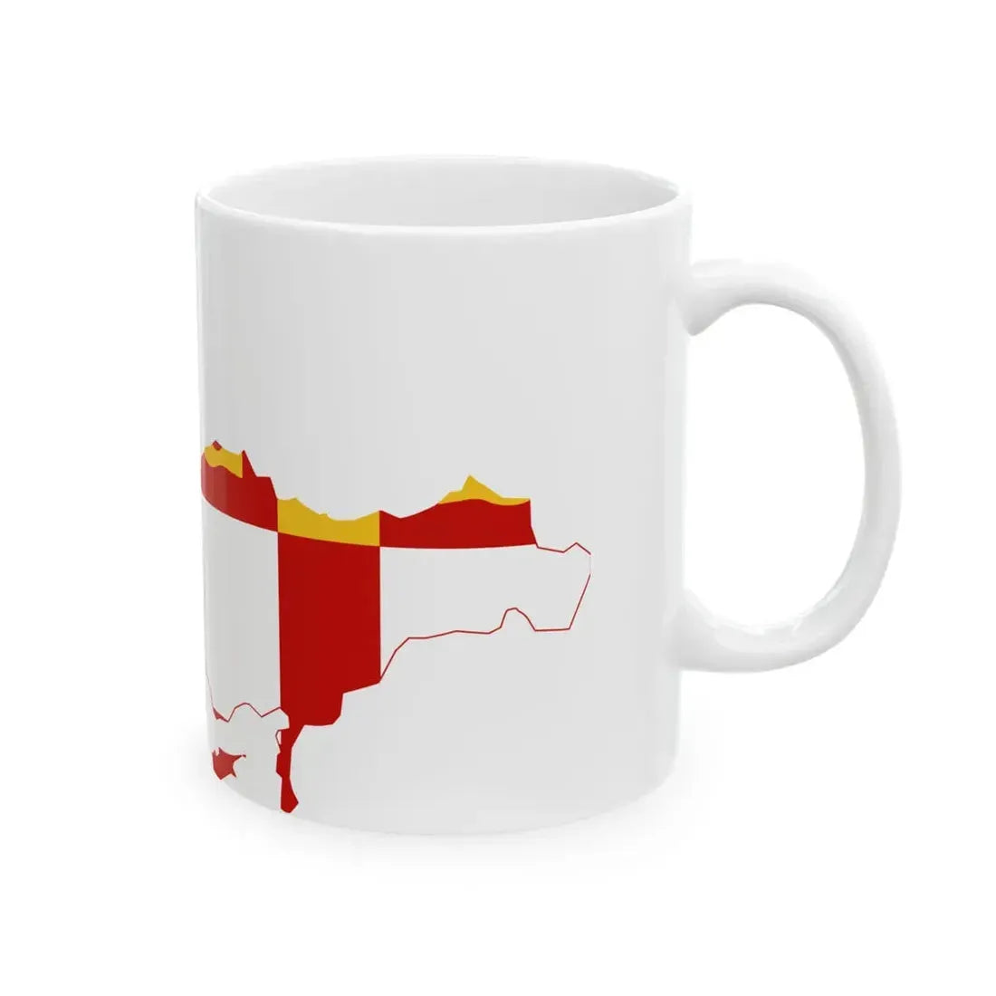 Flag-map of the Byzantine Empire (Greece) White Coffee Mug - Go Mug Yourself