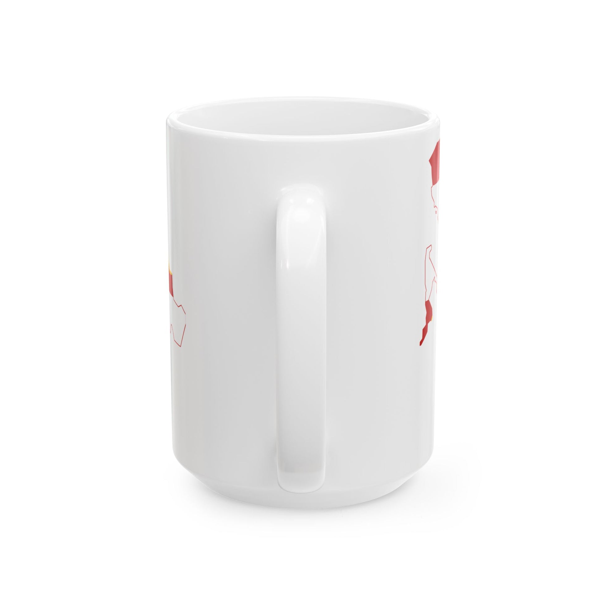 Flag-map of the Byzantine Empire (Greece) White Coffee Mug-Go Mug Yourself