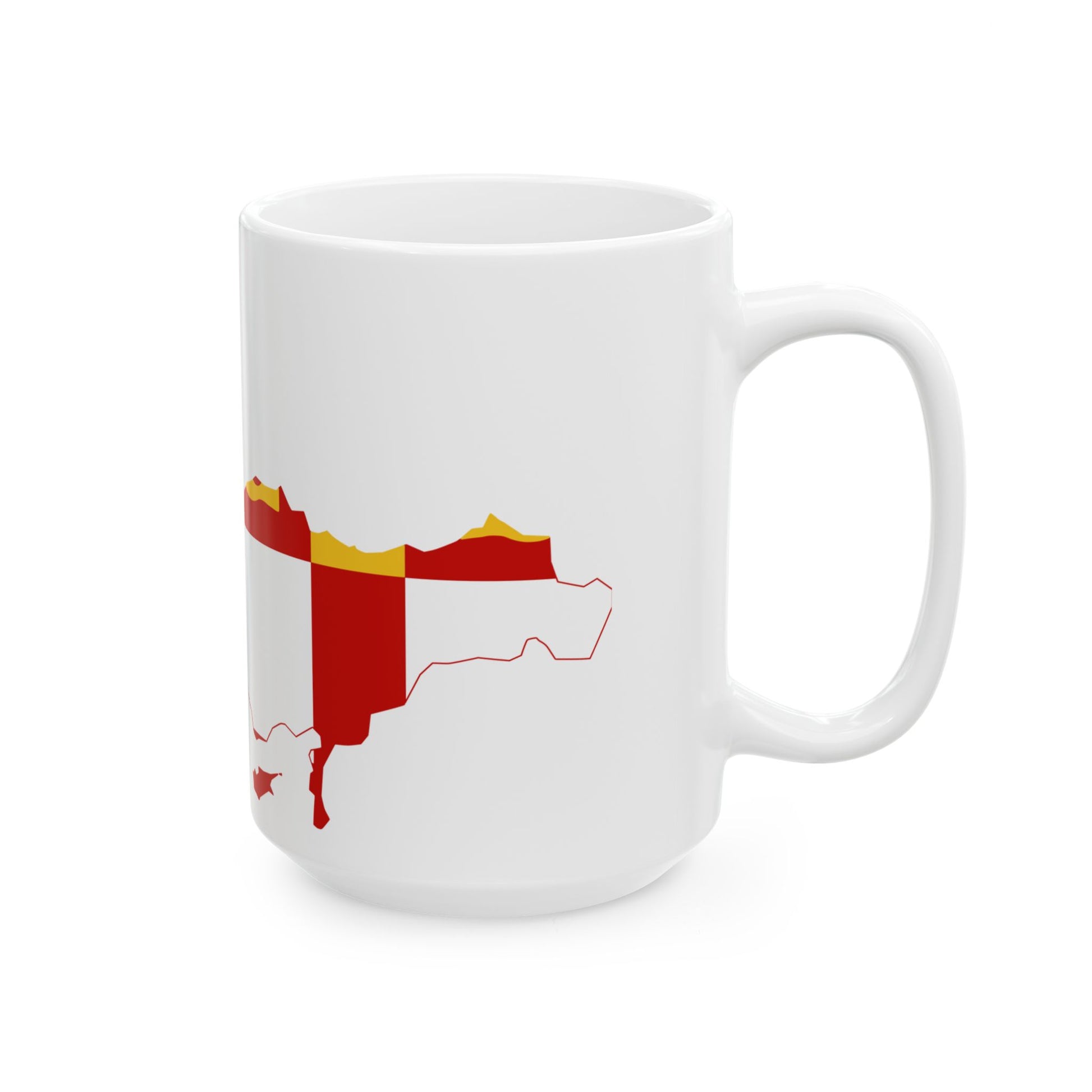 Flag-map of the Byzantine Empire (Greece) White Coffee Mug-Go Mug Yourself