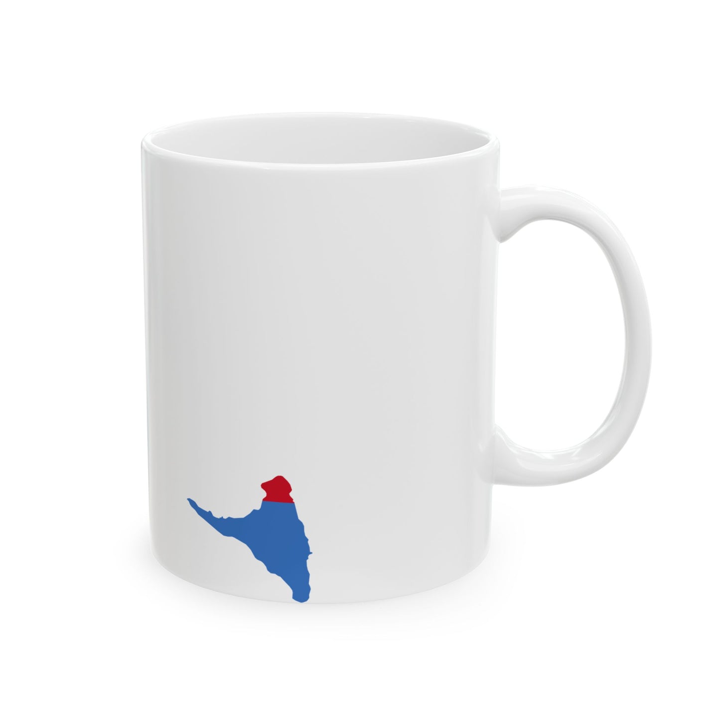 Flag map of the Comoros (Comoros) White Coffee Mug-Go Mug Yourself