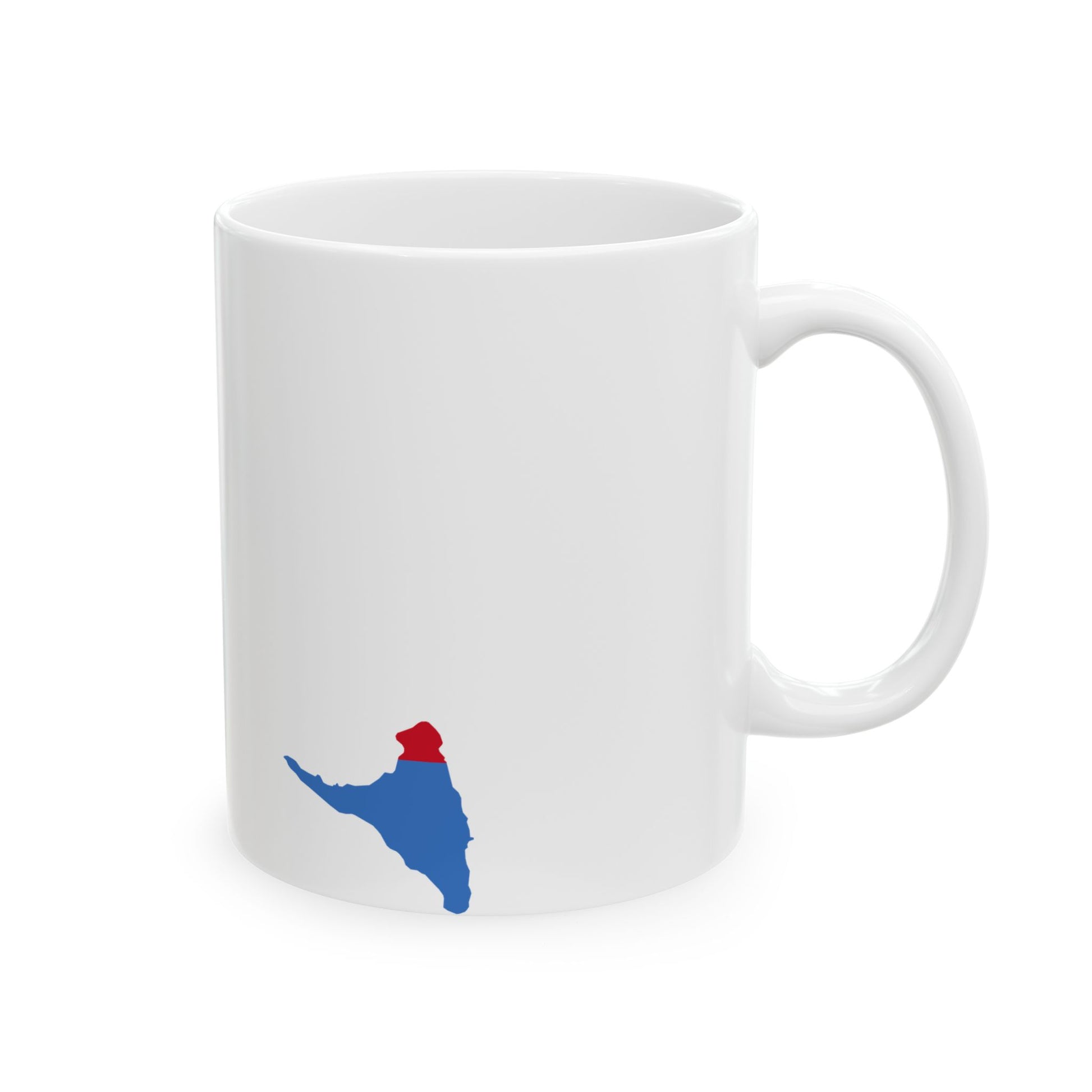 Flag map of the Comoros (Comoros) White Coffee Mug-Go Mug Yourself