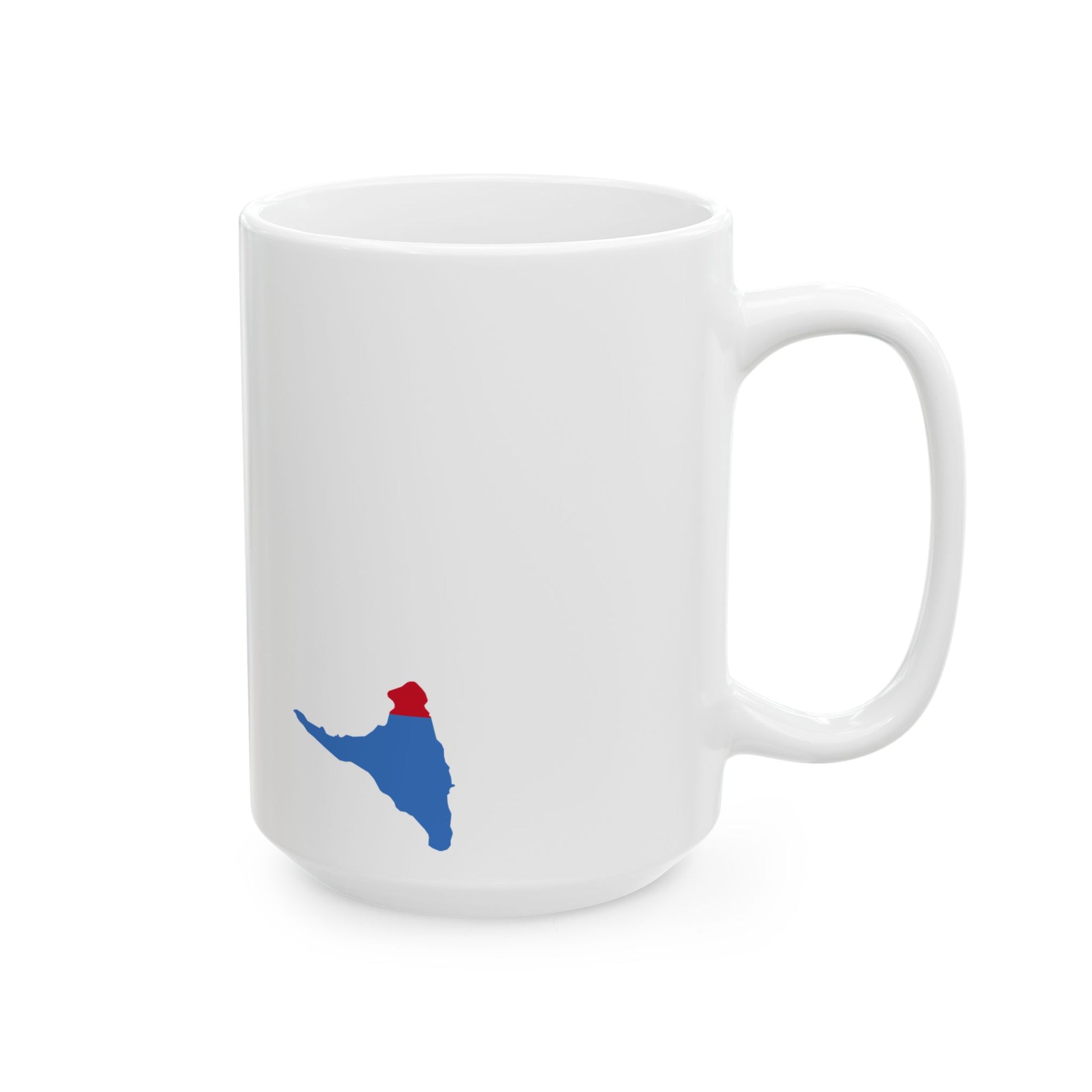 Flag map of the Comoros (Comoros) White Coffee Mug-Go Mug Yourself