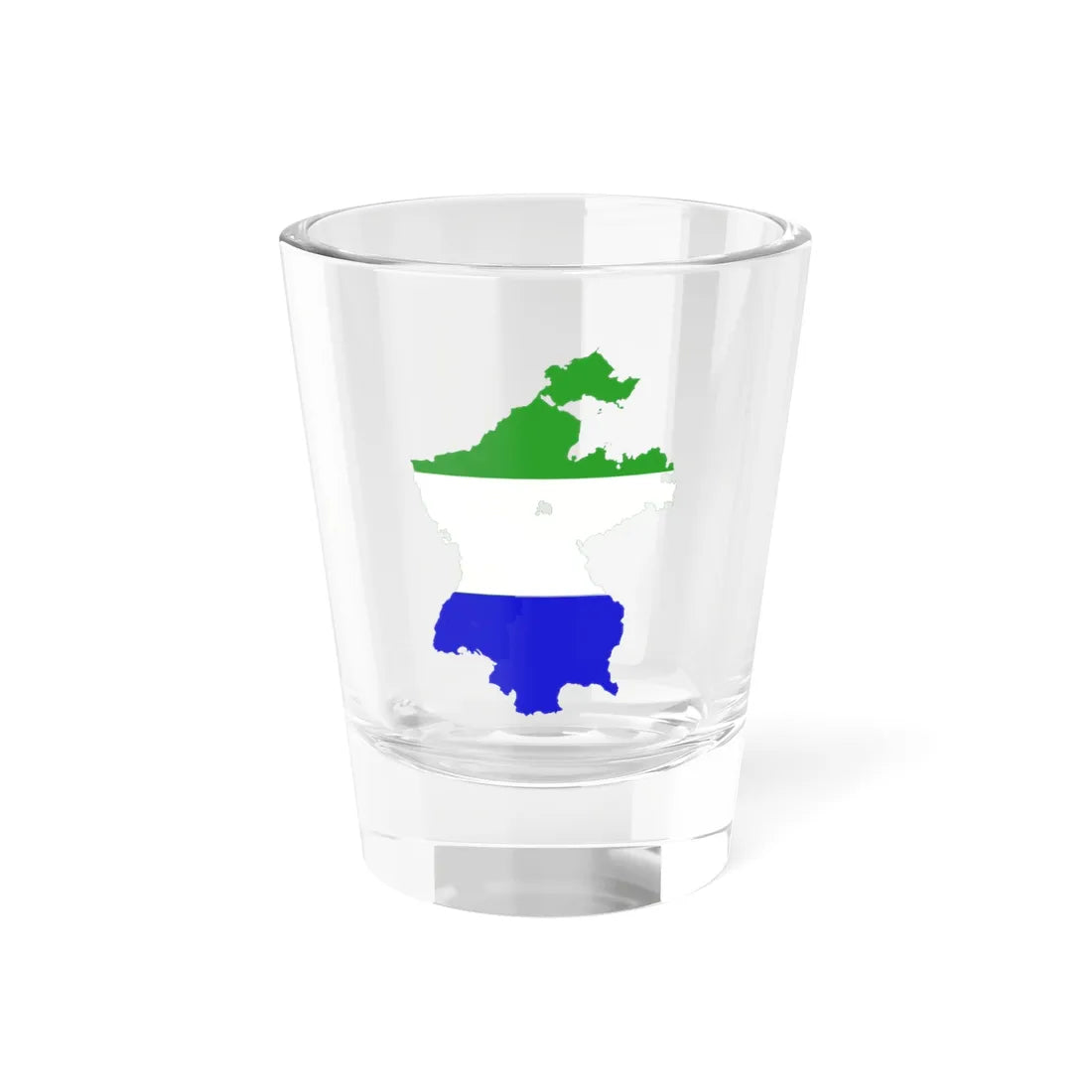 Flag-map of the Confederation of the Rhine 1812 (Germany) Shot Glass 1.5oz 1.5oz - Go Mug Yourself