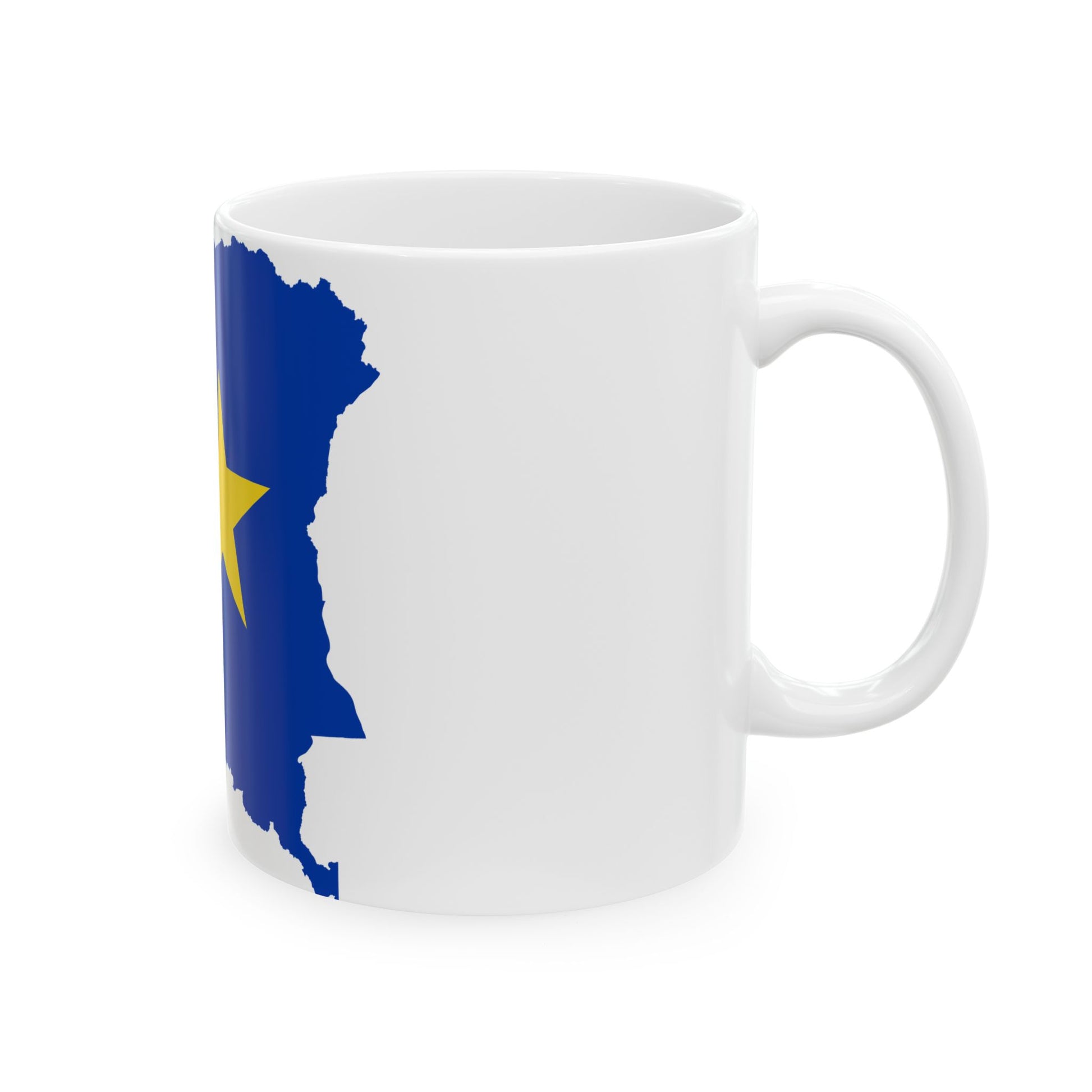 Flag map of the Congo Free State (Congo) White Coffee Mug-Go Mug Yourself