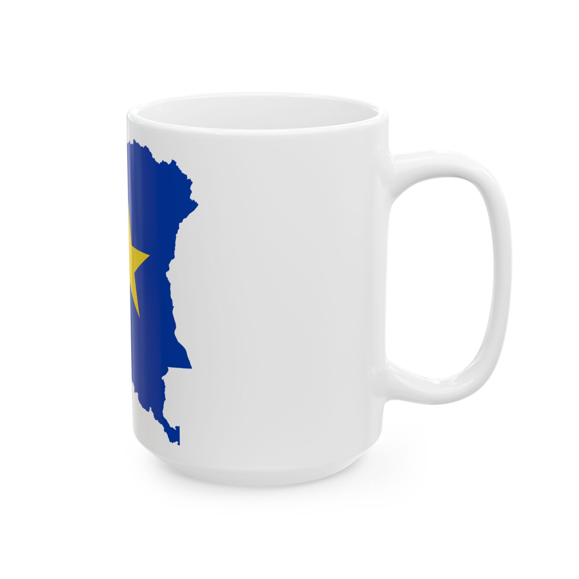 Flag map of the Congo Free State (Congo) White Coffee Mug-Go Mug Yourself