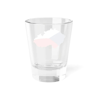 Flag-map of the Czech Republic (Czech Republic) Shot Glass 1.5oz - Go Mug Yourself
