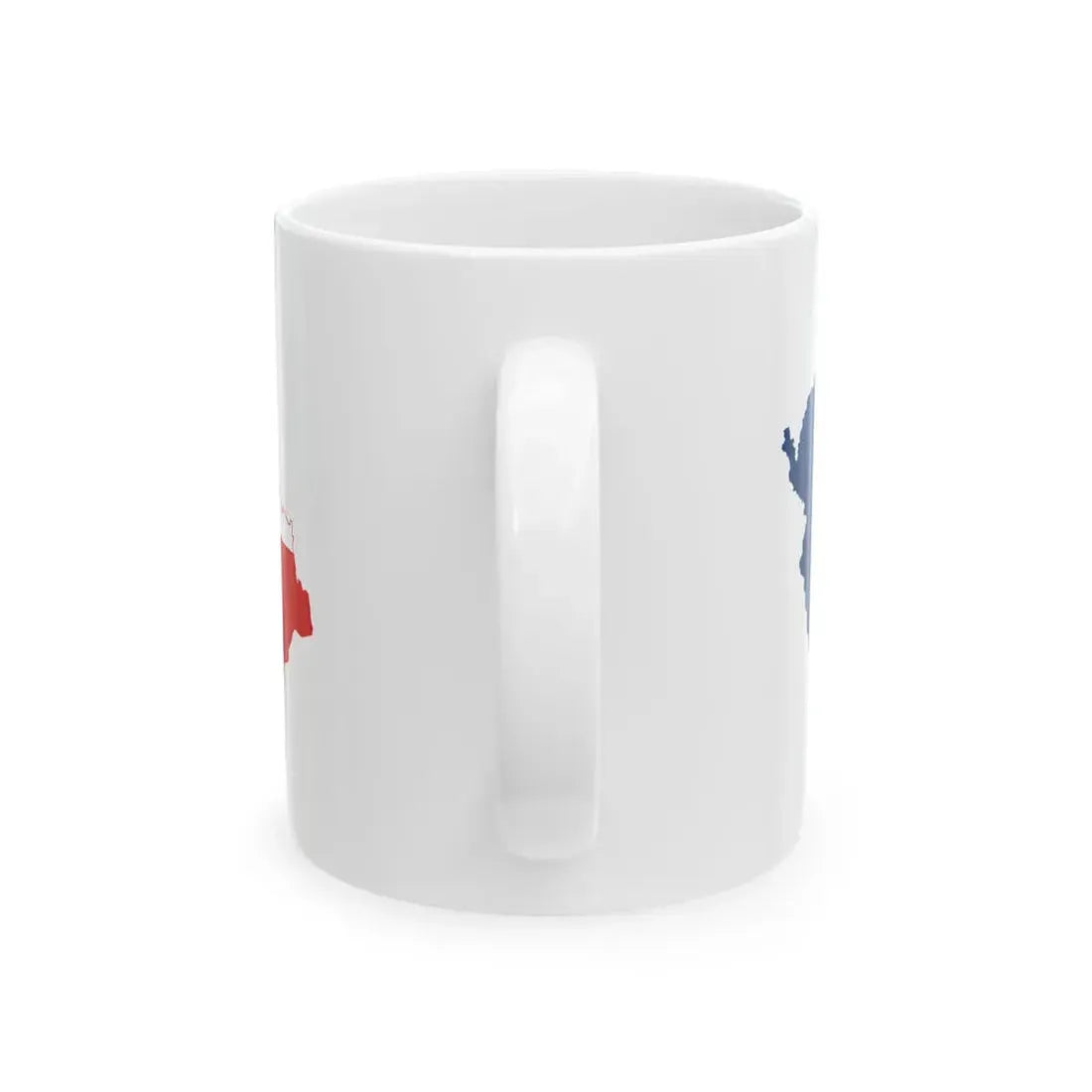 Flag-map of the Czech Republic (Czech Republic) White Coffee Mug - Go Mug Yourself