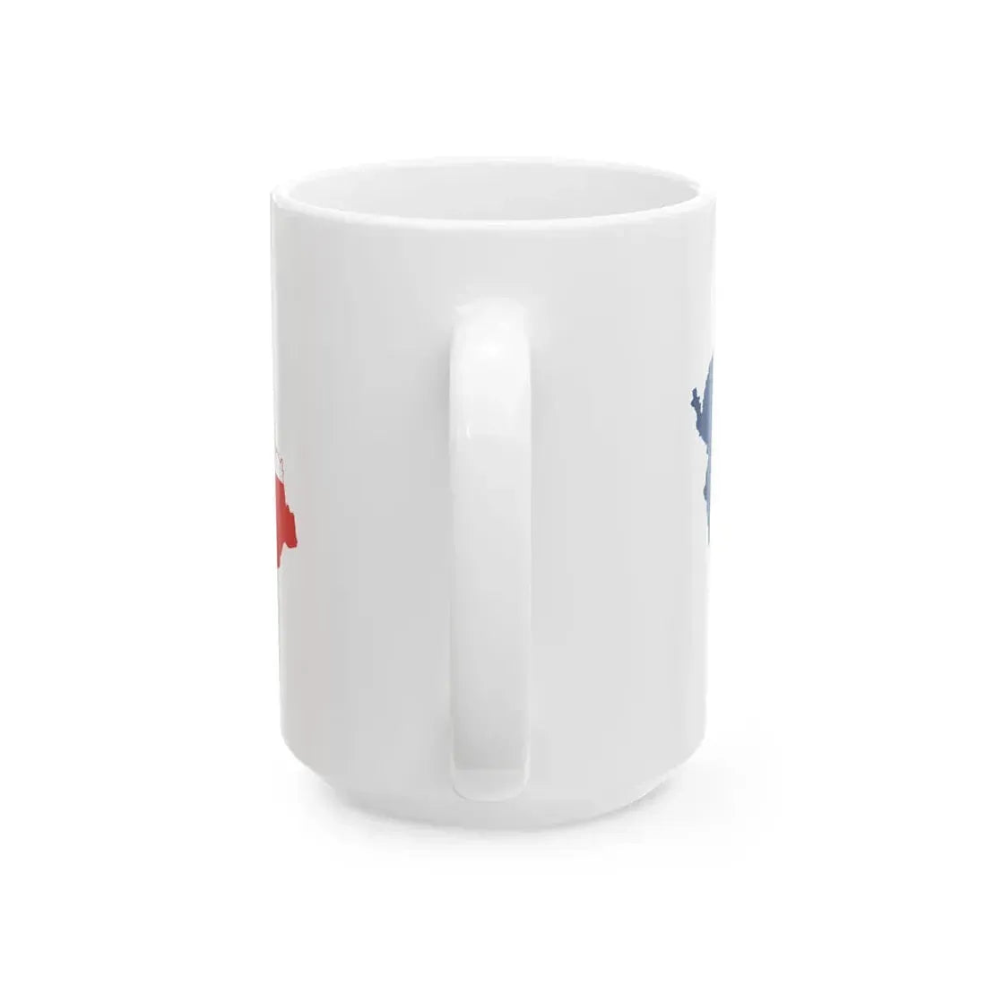 Flag-map of the Czech Republic (Czech Republic) White Coffee Mug - Go Mug Yourself