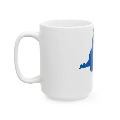 Flag map of the Democratic Republic of the Congo 1997-2003 (Congo) White Coffee Mug - Go Mug Yourself