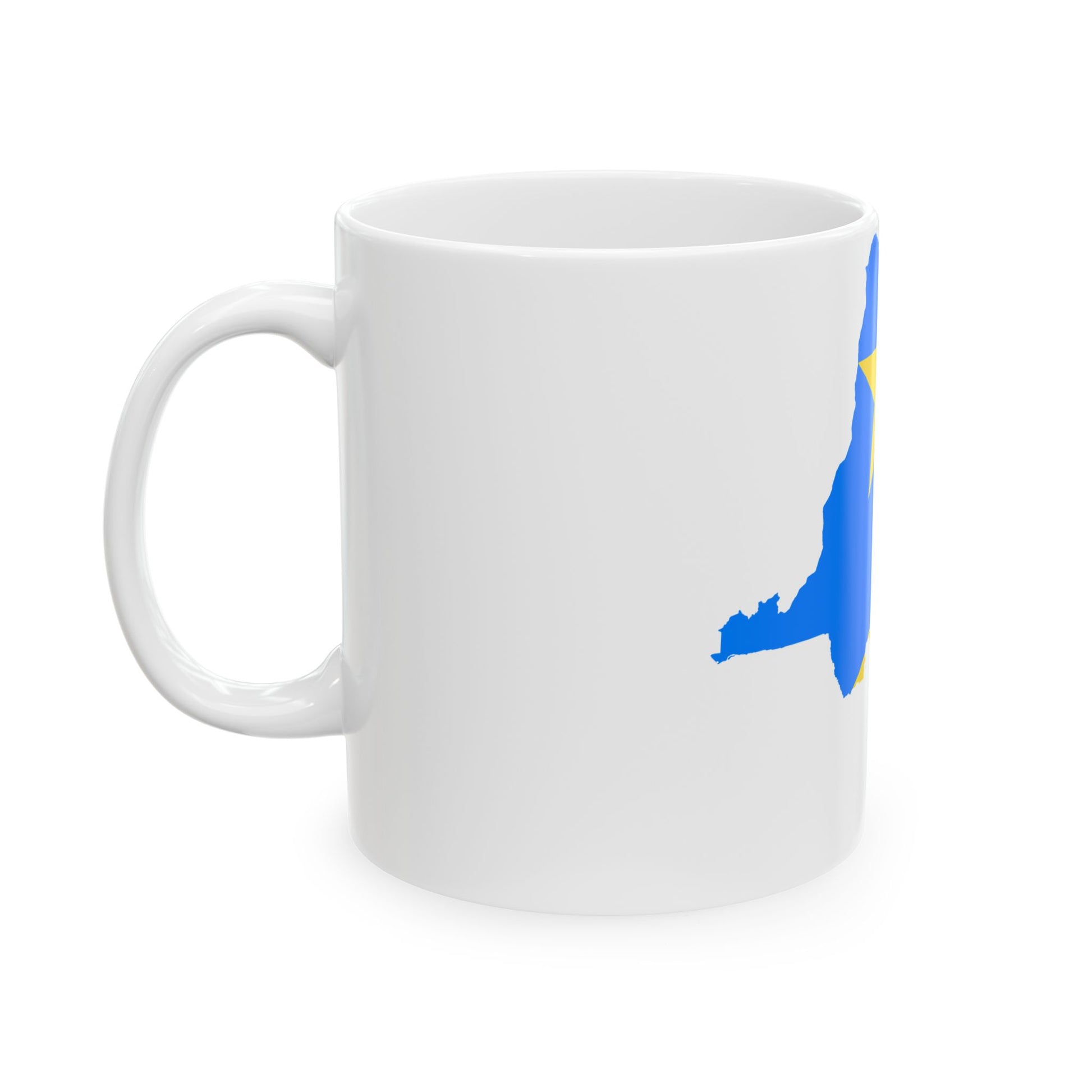 Flag map of the Democratic Republic of the Congo (Congo) White Coffee Mug-Go Mug Yourself