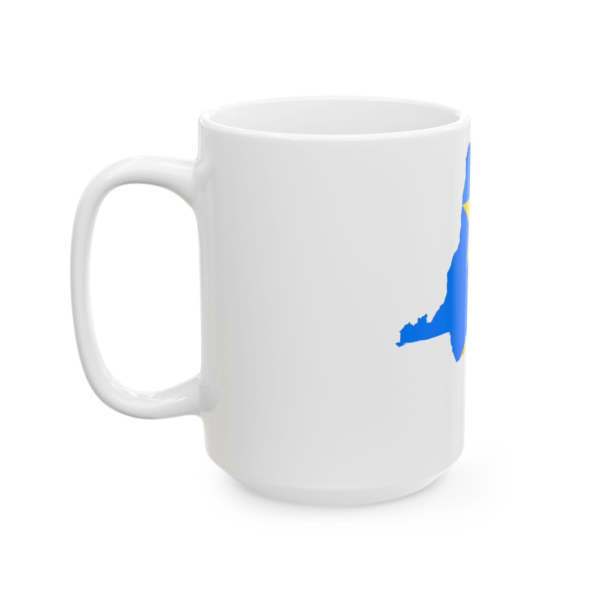 Flag map of the Democratic Republic of the Congo (Congo) White Coffee Mug-Go Mug Yourself