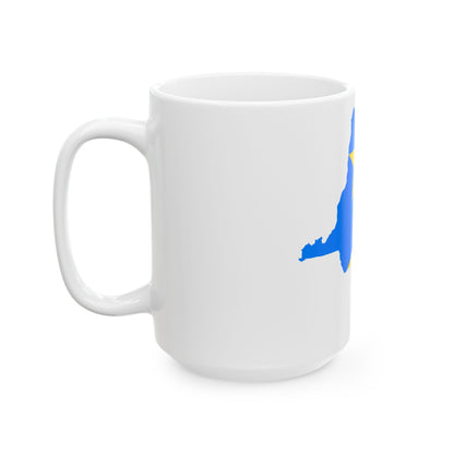 Flag map of the Democratic Republic of the Congo (Congo) White Coffee Mug-Go Mug Yourself