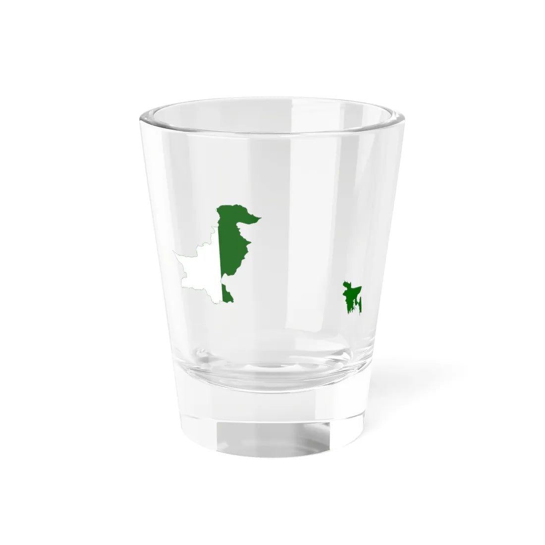 Flag-map of the Dominion of Pakistan (Pakistan) Shot Glass 1.5oz 1.5oz - Go Mug Yourself