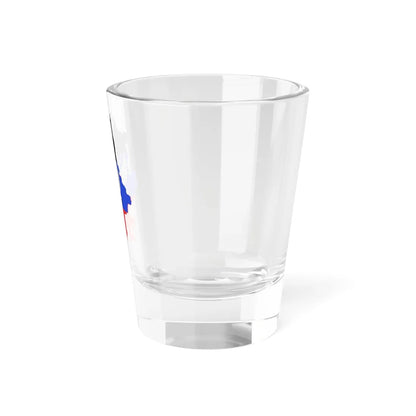 Flag-map of the Donetsk Peoples Republic DPR 2014 (Ukraine) Shot Glass 1.5oz - Go Mug Yourself