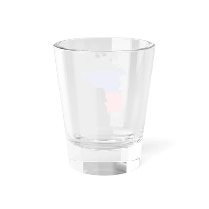 Flag-map of the Donetsk Peoples Republic DPR de facto (Ukraine) Shot Glass 1.5oz - Go Mug Yourself