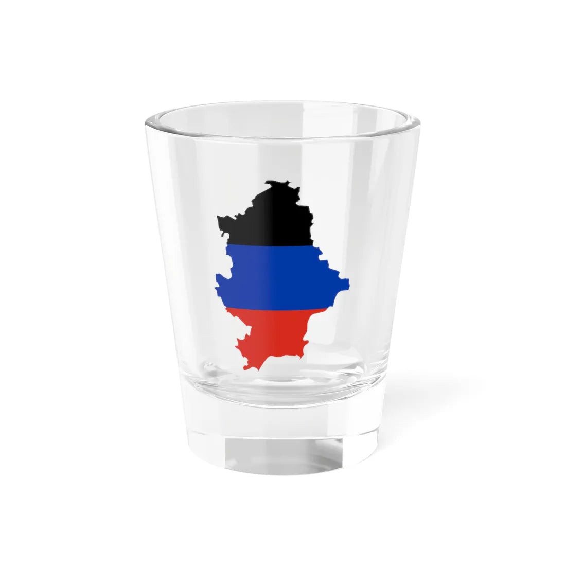 Flag-map of the Donetsk Peoples Republic DPR (Ukraine) Shot Glass 1.5oz 1.5oz - Go Mug Yourself
