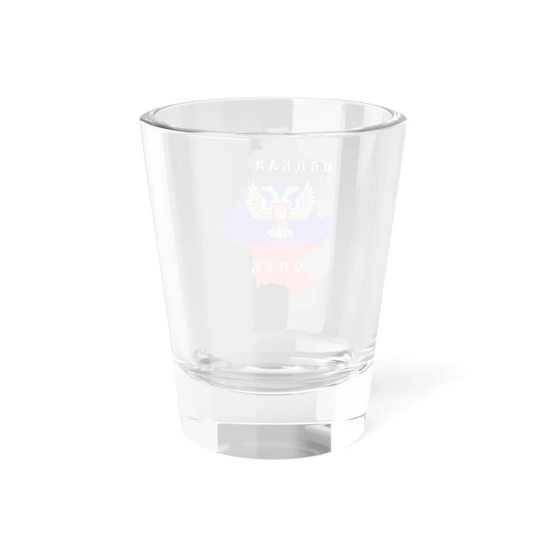 Flag-map of the Donetsk Peoples Republic (Ukraine) Shot Glass 1.5oz - Go Mug Yourself