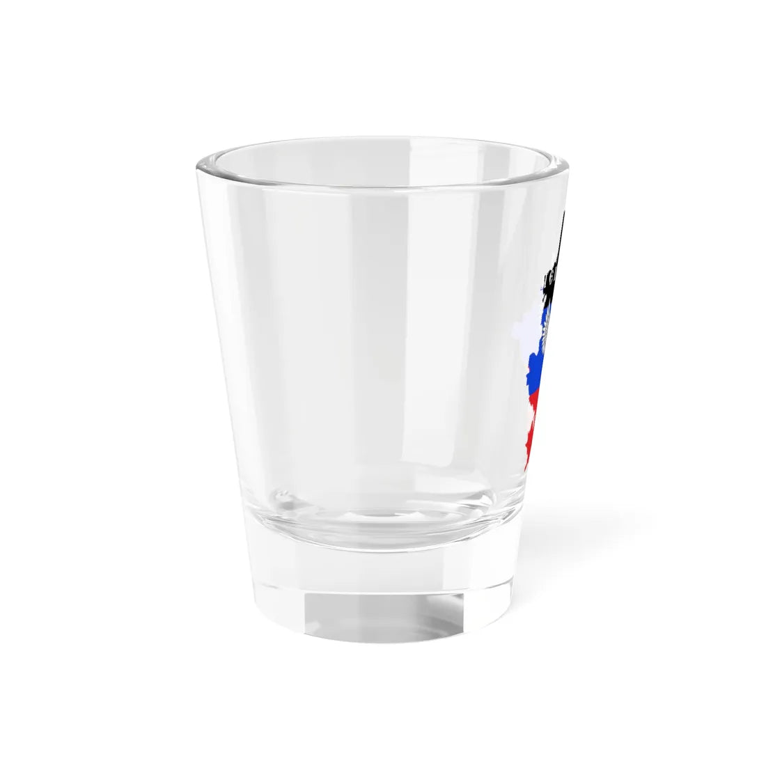 Flag-map of the Donetsk Peoples Republic (Ukraine) Shot Glass 1.5oz - Go Mug Yourself