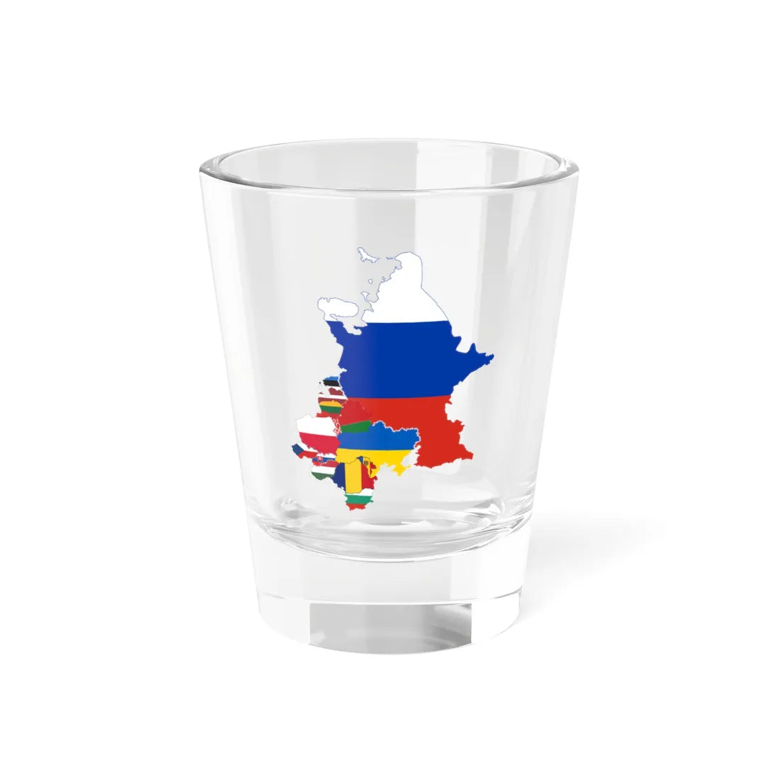 Flag-map of the Eastern European countries (Belarus) Shot Glass 1.5oz 1.5oz - Go Mug Yourself