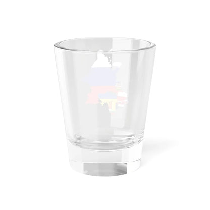 Flag-map of the Eastern European countries (Belarus) Shot Glass 1.5oz - Go Mug Yourself