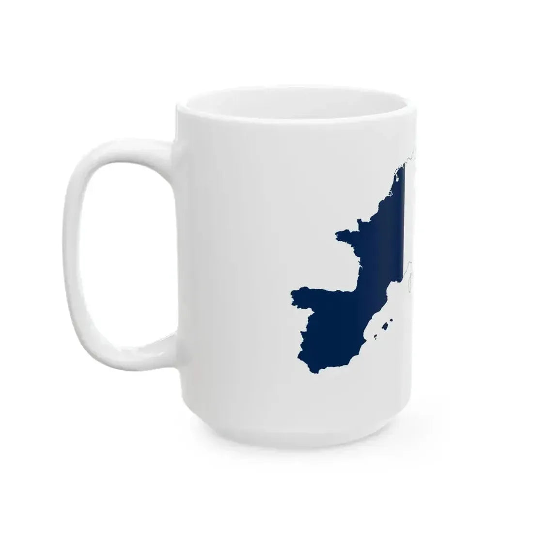Flag Map of the First French Empire areas of influence (France) White Coffee Mug - Go Mug Yourself
