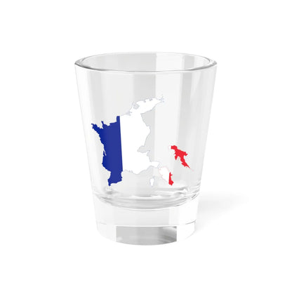 Flag-map of the First French Empire (France) Shot Glass 1.5oz 1.5oz - Go Mug Yourself