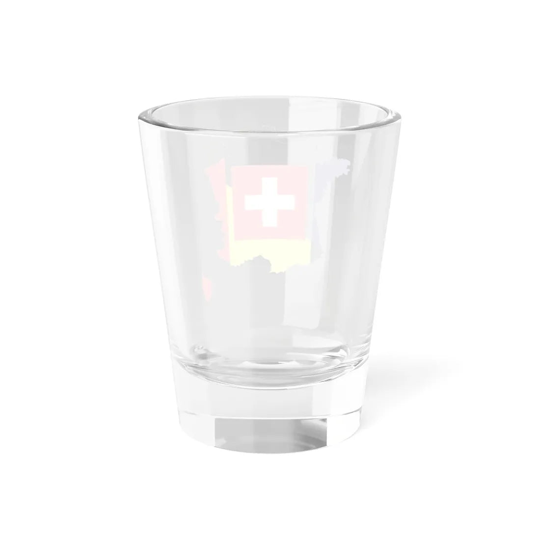 Flag-map of the French language Français (Belgium) Shot Glass 1.5oz - Go Mug Yourself