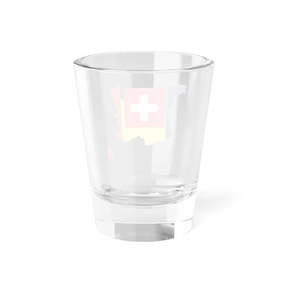 Flag-map of the French language Français (Belgium) Shot Glass 1.5oz - Go Mug Yourself