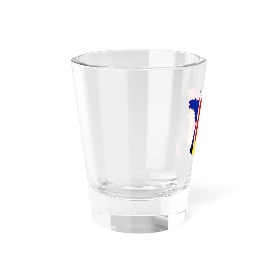 Flag-map of the French language Français (Belgium) Shot Glass 1.5oz - Go Mug Yourself