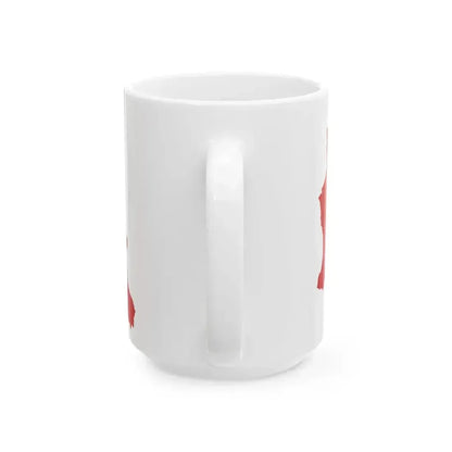 Flag map of the Georgian SSR 1921-1931 (Georgia) White Coffee Mug - Go Mug Yourself