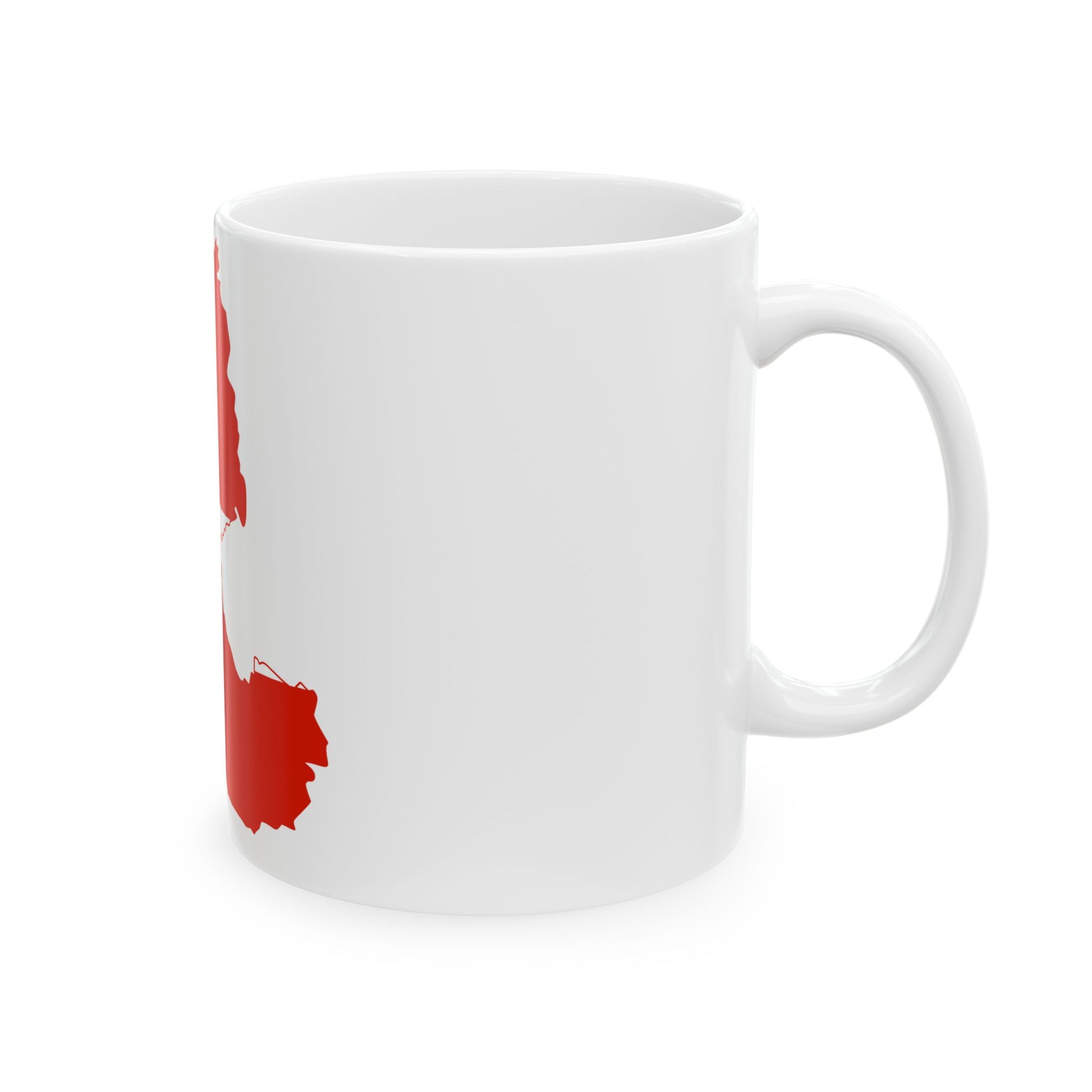 Flag-map of the German language Deutsch (Germany) White Coffee Mug-Go Mug Yourself