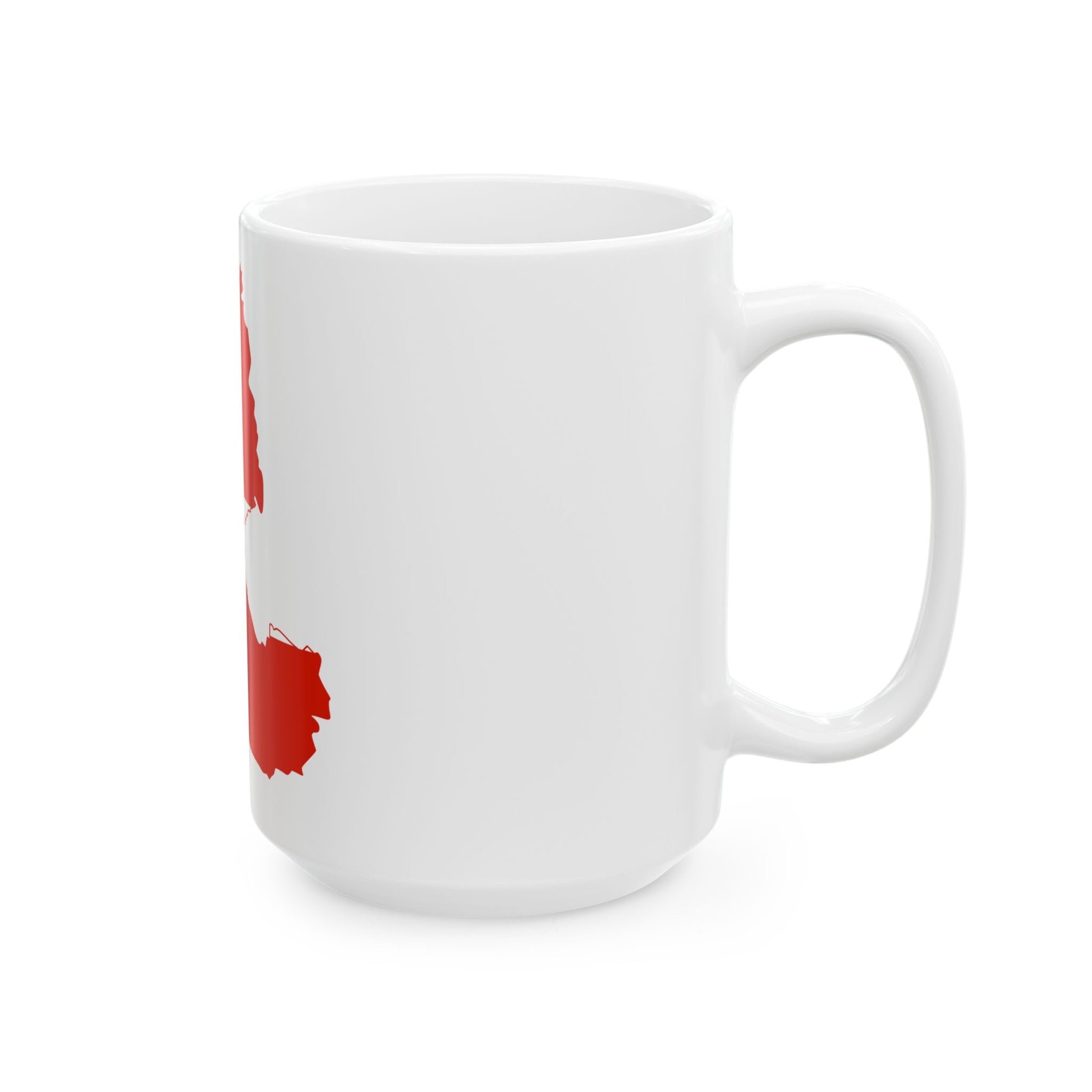 Flag-map of the German language Deutsch (Germany) White Coffee Mug-Go Mug Yourself